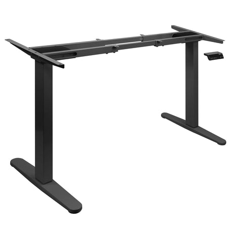 Black Standing Desk - Dual Motor Electric Standing Desk Base - Mount-It! - MI-8034B