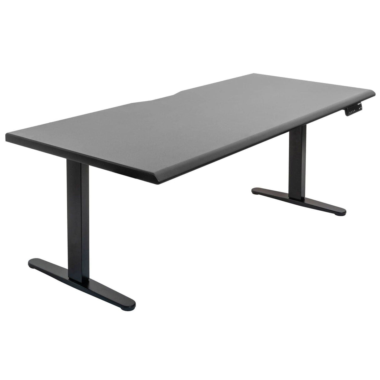 Black Standing Desk - Dual Motor Electric Standing Desk with 72" Tabletop - Black Base - Mount-It! - MI-18122