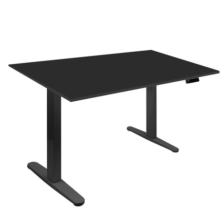 Black Standing Desk - Electric Standing Desk with 55" Tabletop - Black Base - Mount-It! - MI-18087