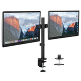 Black Monitor Mount - Full Motion Dual Monitor Desk Mount - Mount-It! - MI-2752