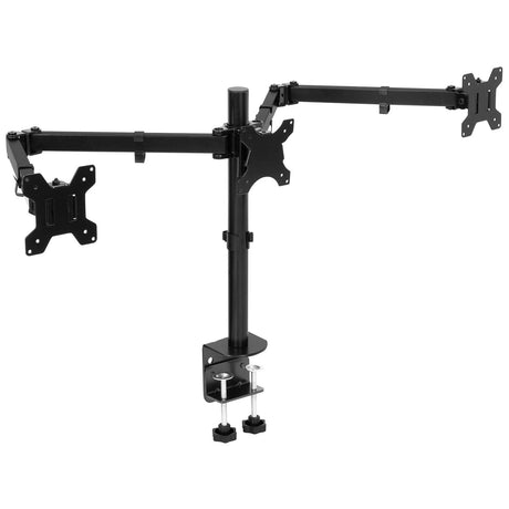 Black Monitor Mount - Full Motion Triple Monitor Desk Mount | 24" to 32" Monitors - Mount-It! - MI-753XL