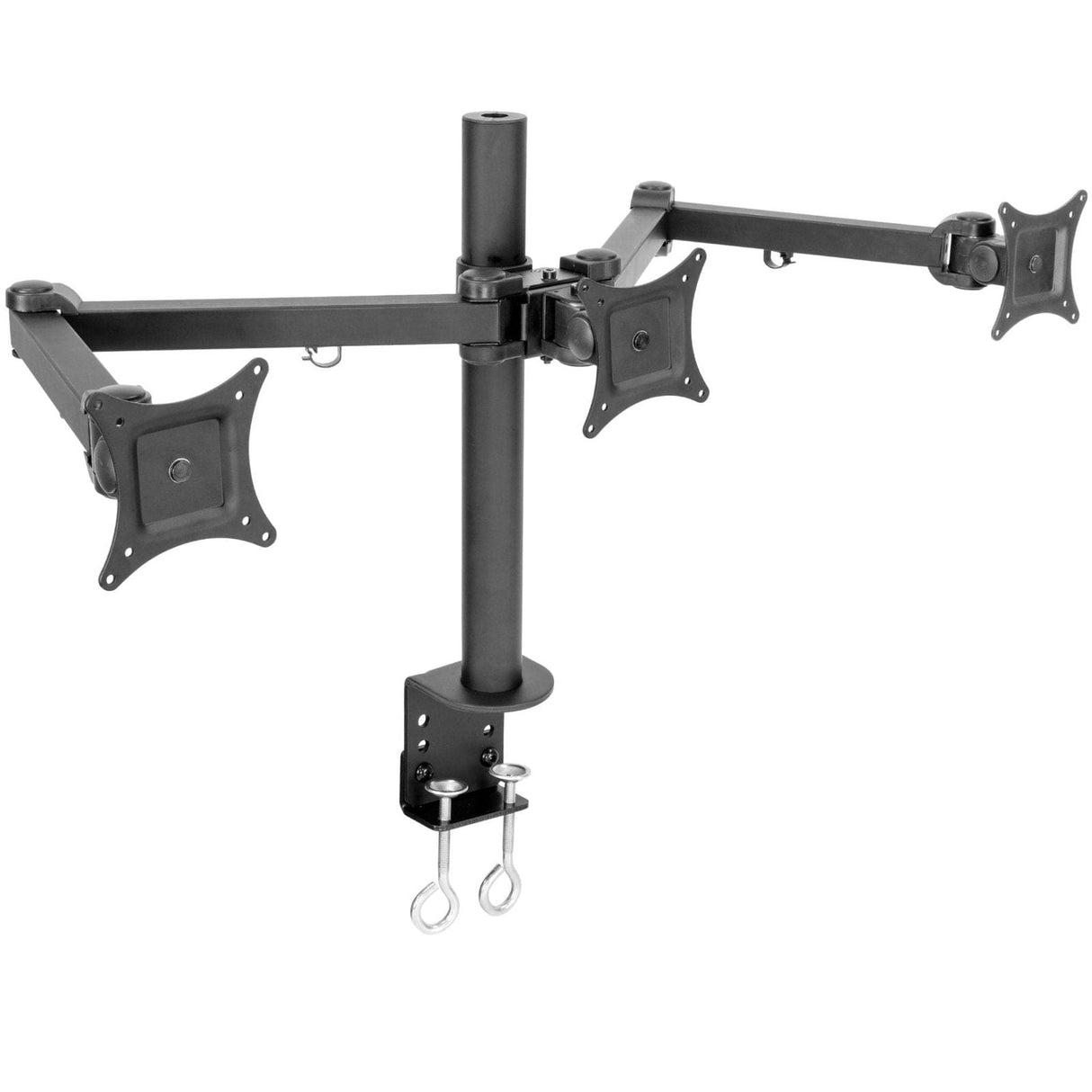 Black Monitor Mount - Full Motion Triple Monitor Desk Mount - Mount-It! - MI-753