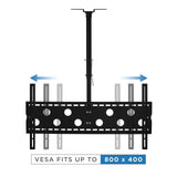 Black TV Mount - Full-Motion TV Ceiling Mount 42-90” Screens - Mount-It! - MI-501L