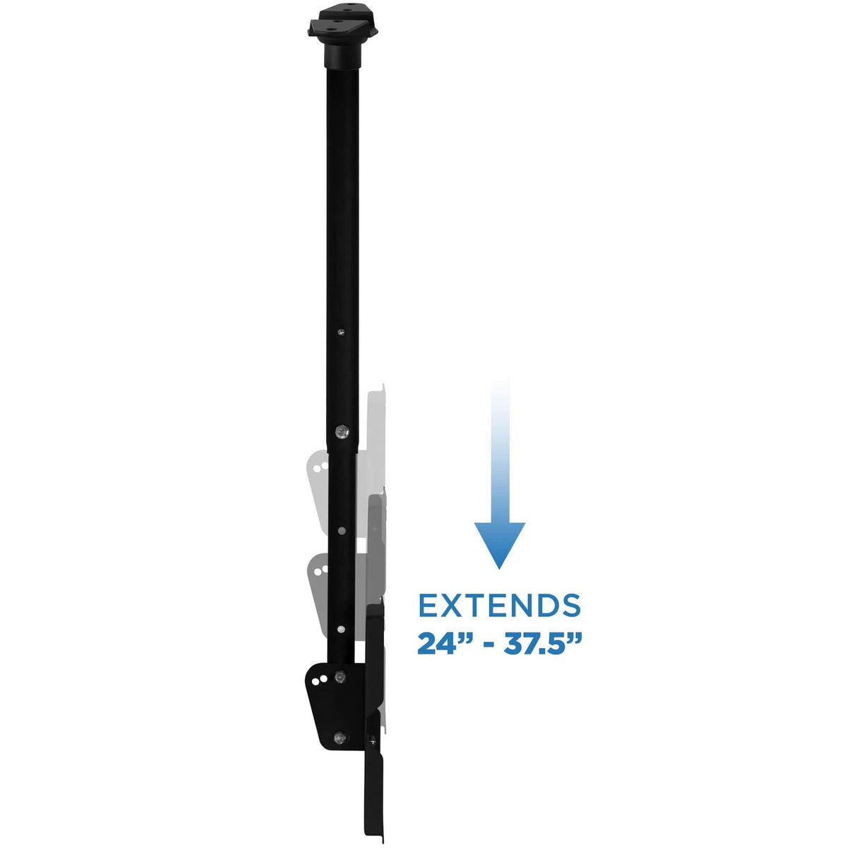 Black TV Mount - Full-Motion TV Ceiling Mount 42-90” Screens - Mount-It! - MI-501L