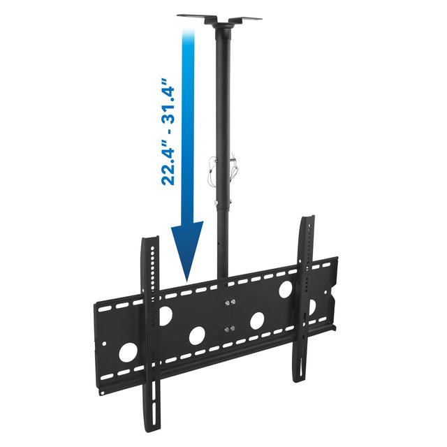 Black TV Mount - Full-Motion TV Ceiling Mount - Mount-It! - MI-501B