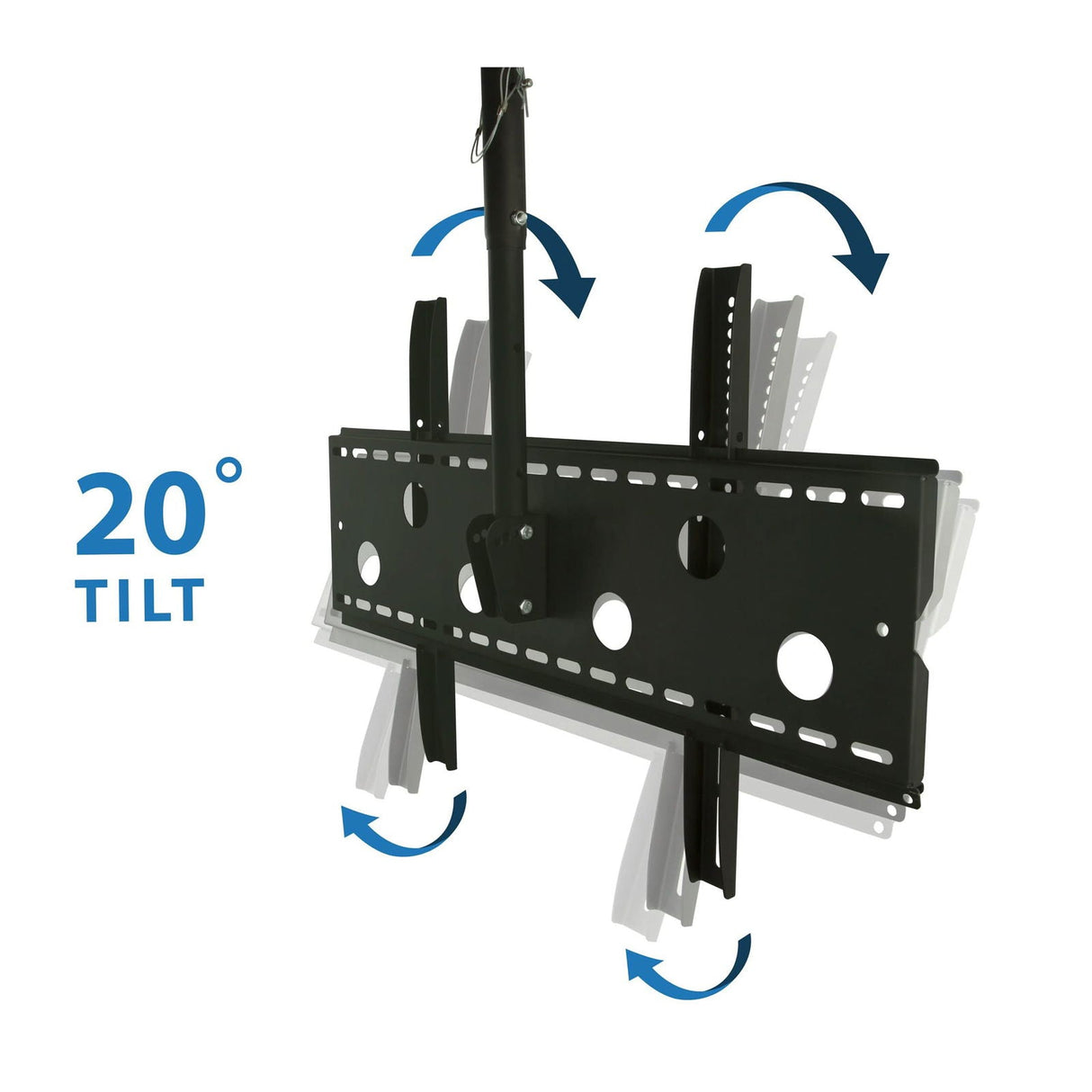 Black TV Mount - Full-Motion TV Ceiling Mount - Mount-It! - MI-501B