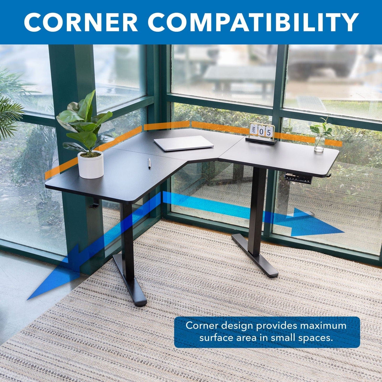 Small corner standing desk sales