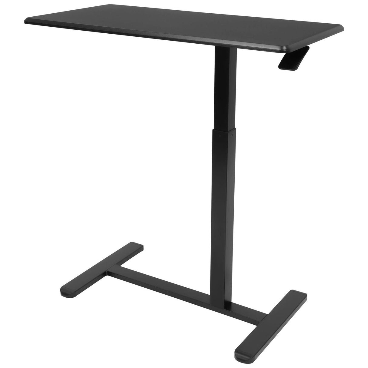 Black Mobile Standing Desk - Height Adjustable Overbed Desk - Mount-It! - MI-8040