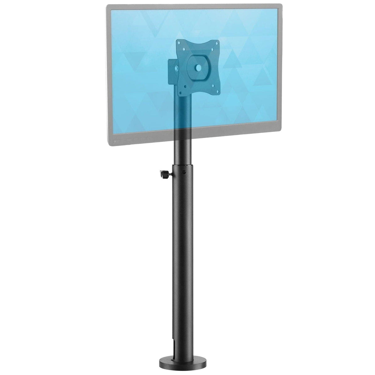 Black Monitor Mount - Height Adjustable Point of Sale (POS) Monitor Mount - Mount-It! - MI-3796