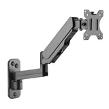 Black Monitor Mount - Height Adjustable Single Monitor Wall Mount - Mount-It! - MI-3753