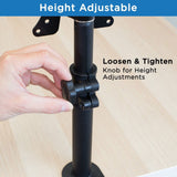 Black Monitor Mount - Height Adjustable Ultra-Wide Monitor Mount - Mount-It! - MI-706