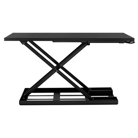 Black Desk Converters - Height Adjustable X-Lift Standing Desk Converter - Mount-It! - MI-7929