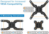 Black Monitor Mount - Large Single Monitor Desk Mount - Mount-It! - MI-708