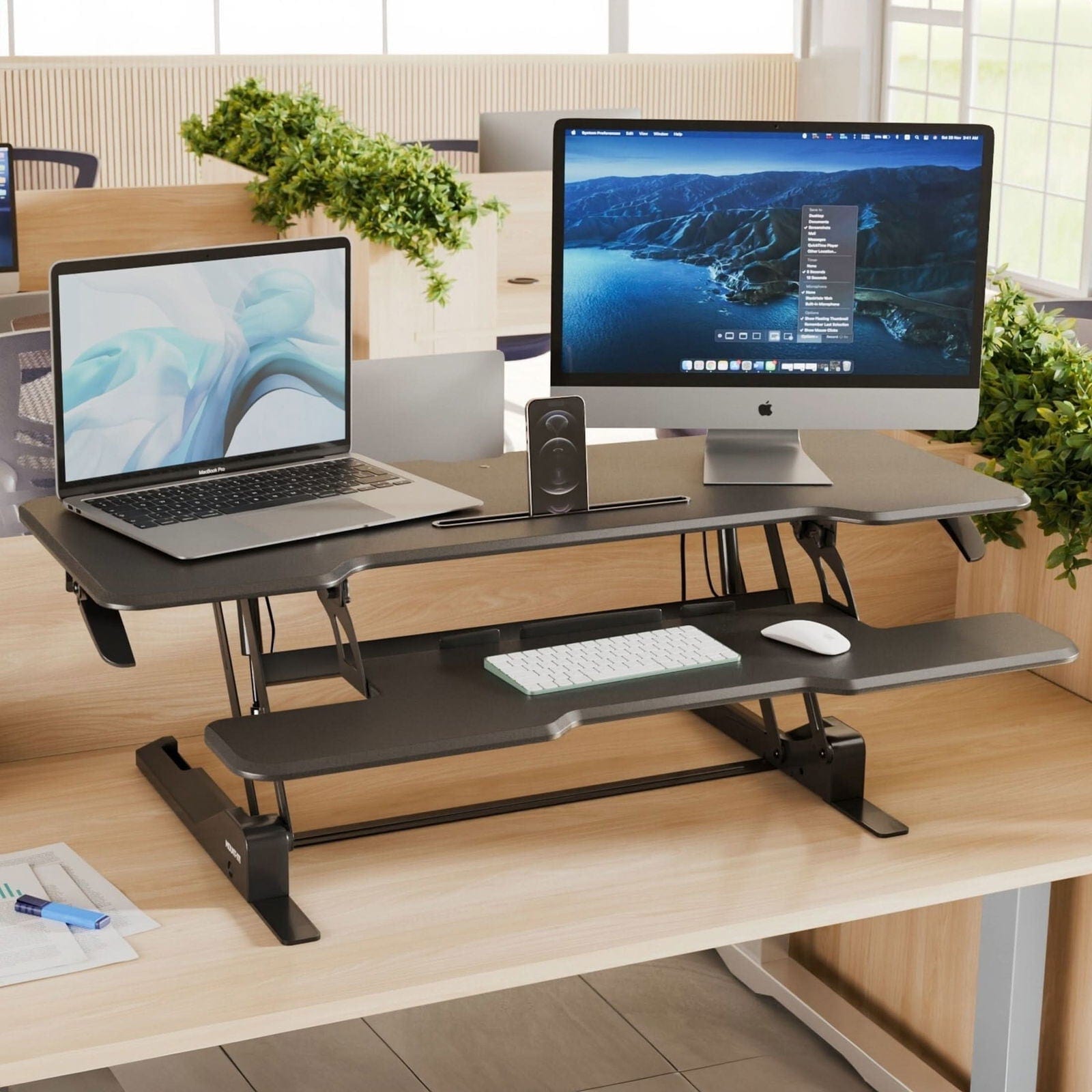 Large Standing Desk Converter with 47 Desktop Mount It