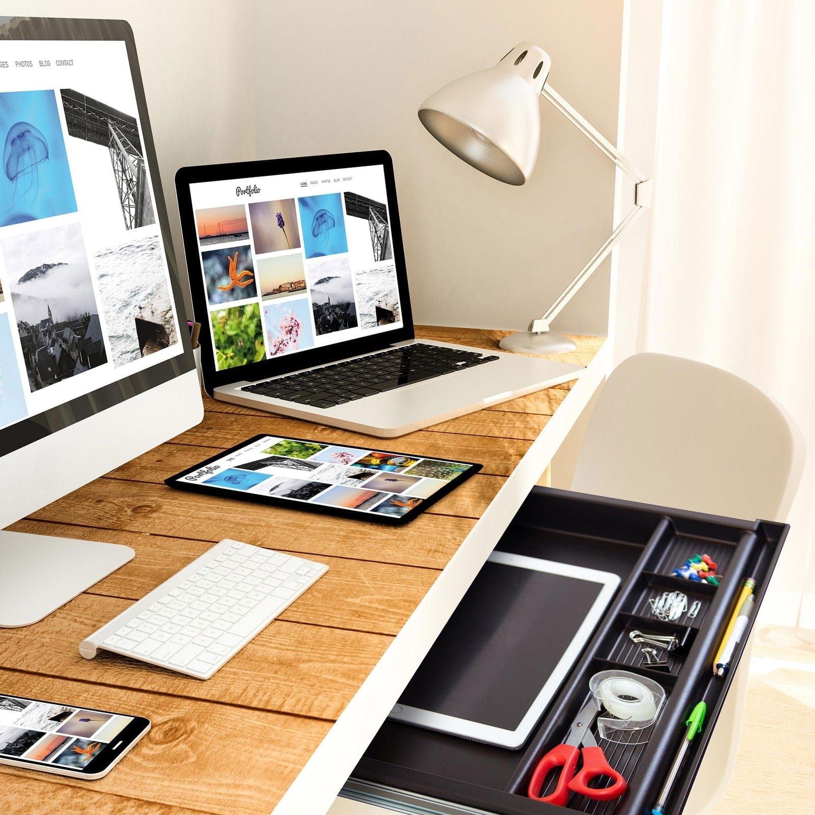 Desk with pencil drawer hotsell