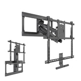 Black TV Mount - Pull Down Fireplace TV Mount - For TVs up to 65" - Mount-It! - MI-384