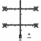 Black Monitor Mount - Quad Monitor Mount - Mount-It! - MI-2754