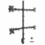 Black Monitor Mount - Quad Monitor Mount - Mount-It! - MI-2754