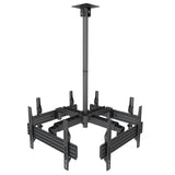 Black TV Mount - Quad TV Display Ceiling Mount - Mount-It! - MI-514