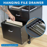 Black File Cabinet - Rolling File Cabinet - Mount-It! - MI-943