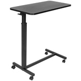 Black Mobile Standing Desk - Rolling Over Bed Table - Mount-It! - MI-7987