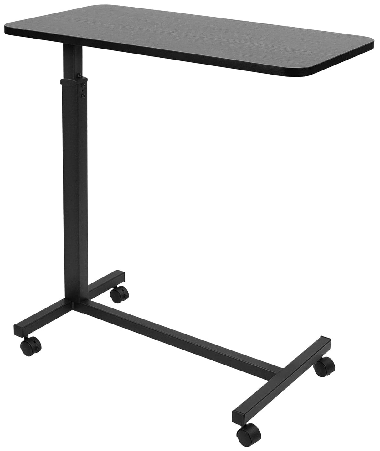 Black Mobile Standing Desk - Rolling Over Bed Table - Mount-It! - MI-7987