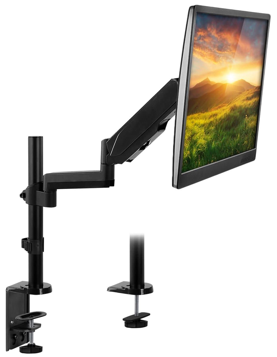 Monitor Desk Rig Mount-It! Single Monitor Desk Mount with Pole for monitors up to 32 ...