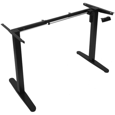 Black Standing Desk - Single Motor Electric Standing Desk Base - Mount-It! - MI-8033B