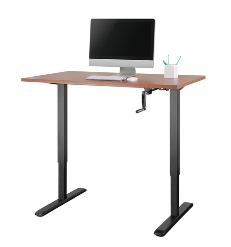 Black Desk Frame - Standing Desk Frame Hand Crank - Mount-It! - MI-7931