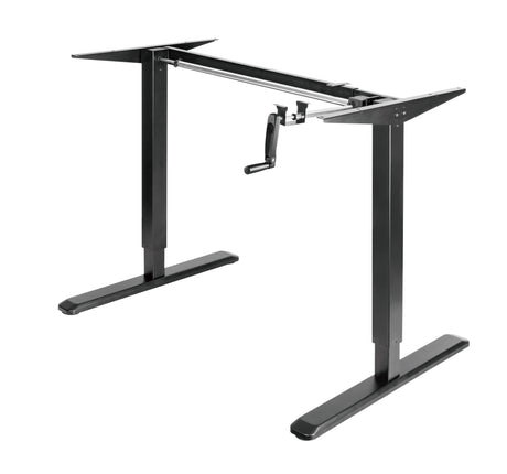 Black Desk Frame - Standing Desk Frame Hand Crank - Mount-It! - MI-7931