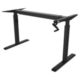 Black Desk Frame - Standing Desk Frame Hand Crank - Mount-It! - MI-7931