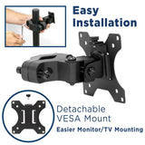 Black TV Mount - TV and Monitor Truss/Pole Mount - Mount-It! - MI-390