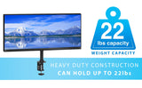 Black Monitor Mount - Ultra-Wide Single Monitor Desk Mount - Mount-It! - MI-709