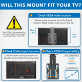 Black TV Mount - Under Cabinet and Ceiling TV Mount - Mount-It! - MI-4200