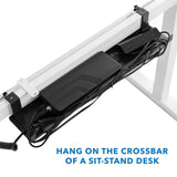 Black Cable Management - Under Desk Cable Tray - Mount-It! - MI-7282