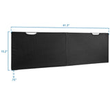 Black Cable Management - Under Desk Privacy Panel - Mount-It! - MI-7250