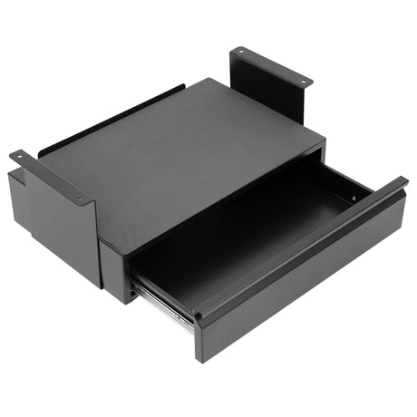 Black Desk Accessories - Under Desk Pull-Out Drawer Kit with Shelf - Mount-It! - MI-7291