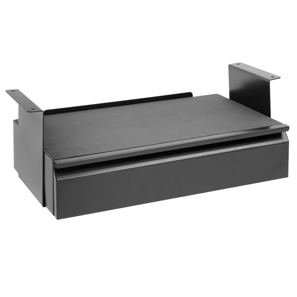 Black Desk Accessories - Under Desk Pull-Out Drawer Kit with Shelf - Mount-It! - MI-7291