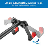 Black Bicycle Mount - WheelsUp Series Bike Wall Mount with Adjustable Angle - Mount-It! - MI-9022