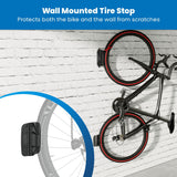 Black Bicycle Mount - WheelsUp Series Vertical Bike Wall Mount - Mount-It! - MI-9021