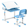 Blue Children's Desks - Kids Desk and Chair Set for Ages 3-10 - Mount-It! - MI-10202