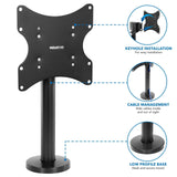 TV Stand - Bolt Down Stand for Flat Screen TVs - Mount-It! - MI-855