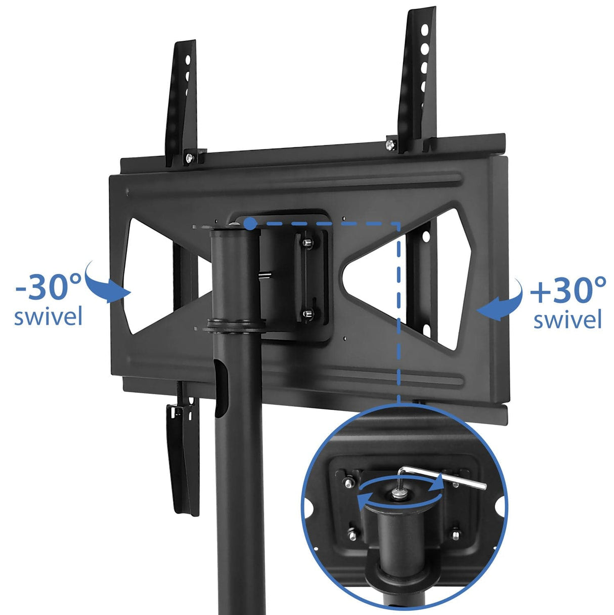 TV Stand - Bolt Down TV Stand for 32" to 55" - Mount-It! - MI-854