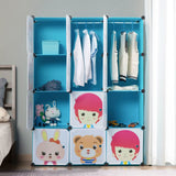 Storage - Children's Portable Clothes Closet Rack with XL Storage Cubes - Mount-It! -