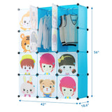 Storage - Children's Portable Clothes Closet Rack with XL Storage Cubes - Mount-It! -