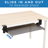 Keyboard Trays/Mounts - Clamp-On Under Desk Keyboard and Mouse Drawer Platform - Mount-It! - MI-7143