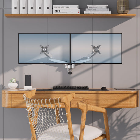 Monitor Mount - CLiX Series Full Motion Dual Monitor Wall Mount - Mount-It! -
