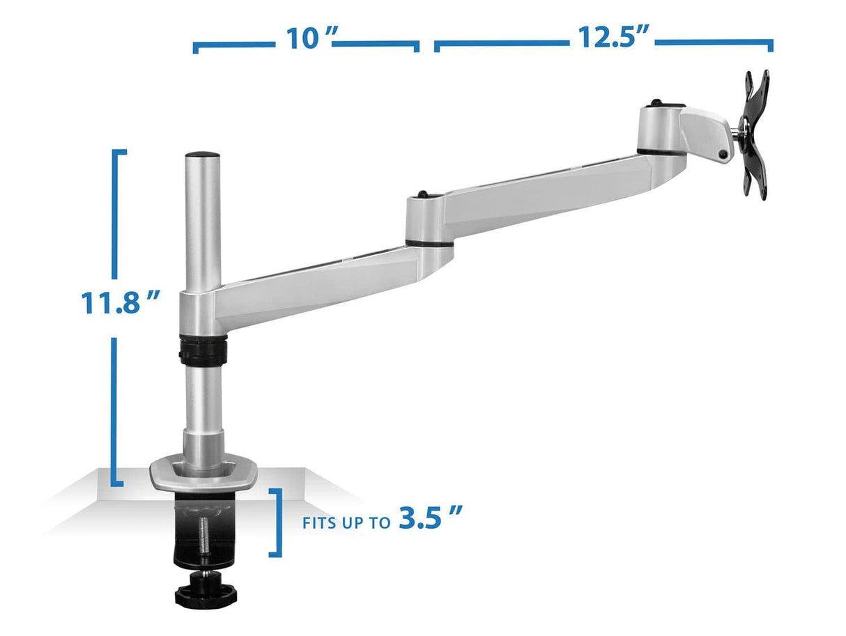 Monitor Mount - CLiX Series Full Motion Single Monitor Desk Mount - Mount-It! -