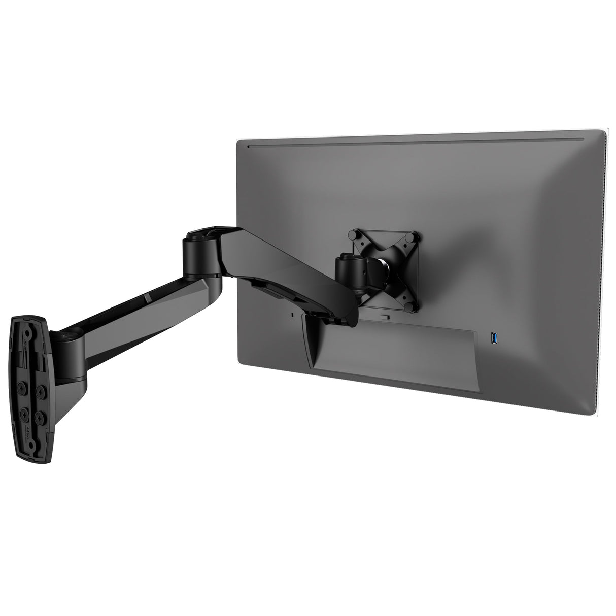 Monitor Mount - CLiX Series Full Motion Single Monitor Wall Mount with Gas Spring Arm - Mount-It! -