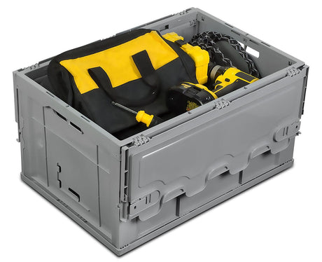 Storage Crate - Collapsible Plastic Storage Crate - Mount-It! - MI-908